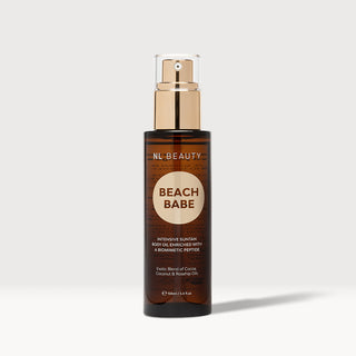 BEACH BABE™ Cacao, Ulei de corp pentru bronzare accelerată și piele hidratată, 100ml