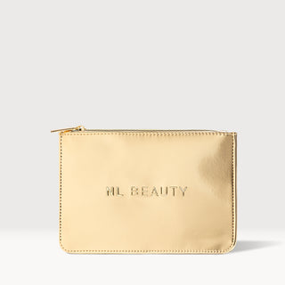 Geantă pentru cosmetice, aurie