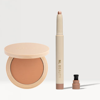 Set Pudră Bronzantă & Creion Fard de Pleoape Tip Stick