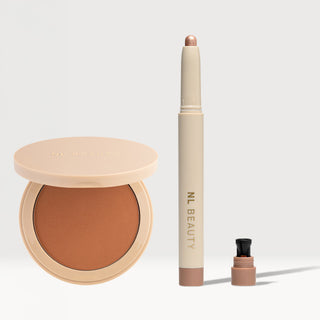Set Pudră Bronzantă & Creion Fard de Pleoape Tip Stick
