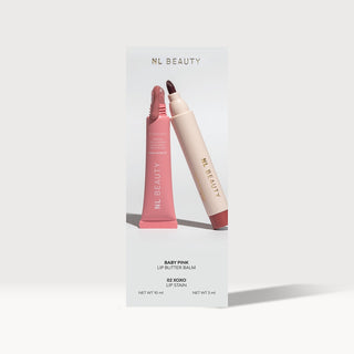 Setul Duo creion lichid de buze, balsam de buze