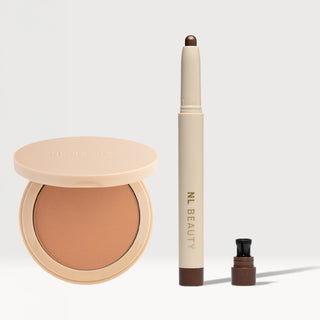 Set Pudră Bronzantă & Creion Fard de Pleoape Tip Stick