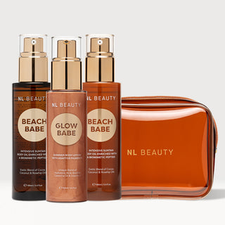Set Summer Skin Trio + CADOU: Geantă de vară pentru cosmetice